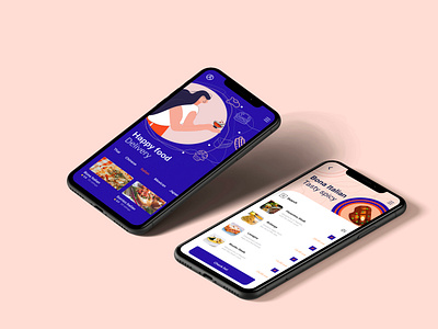 Food delivery app app delivery app design design app figma design food food app food delivery app illustration minimal mobile mobile app design mobile ui ui