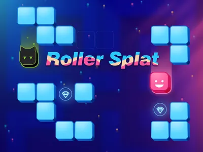 Game Art - Roller Splat 2d art 2d game game art game design game play hyper casual game mobile game ui ui design uiux uiux design