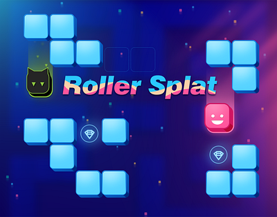 Game Art - Roller Splat 2d art 2d game game art game design game play hyper casual game mobile game ui ui design uiux uiux design