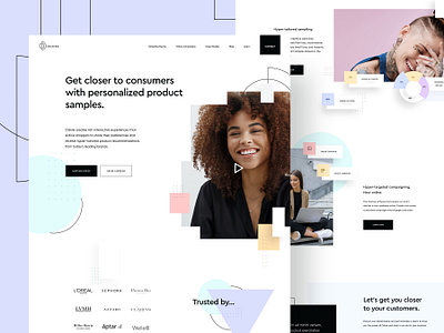 Odore Homepage design homepage landing page perfume sampling ui ux web design website