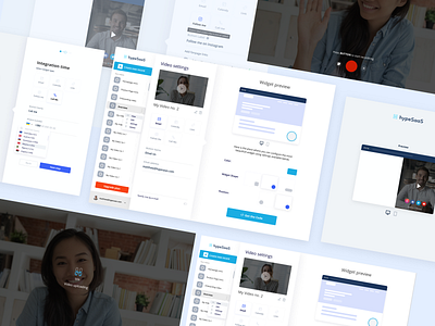 HypeSaaS - Video Widget Platform 2020 trend clean ui clean ui design design design app product design sketch ui ux web webdesign