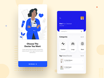 Doctor Consultation App app app concept appointment consultation design doctor doctor app doctor appointment dribbble best shot healthcare illustration ios medical minimal mobile mobile app design typography ui uiux user interface design