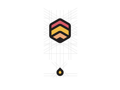 Beehive Logo Grid beehive branding design education education website flat icon illustration illustrator minimal