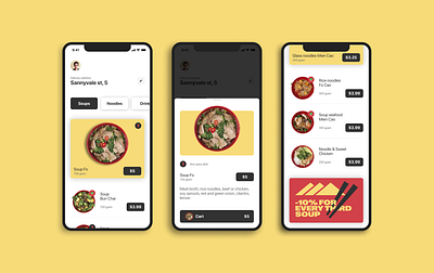 Mekong - asian cuisine delivery app branding color design grid illustration interface project typography ui ux