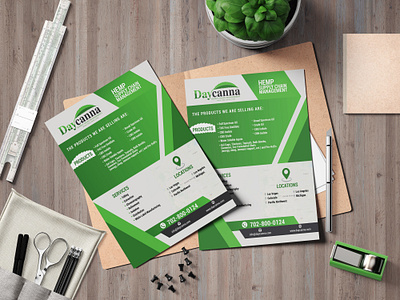 CBD Products Flyer Design ( Daycanna, Sidnak) advertising booklet design branding brochure design catalog design flyer design illustration magazine design print product design promotional design