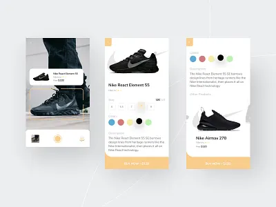 Nike UI Store Concept - AR Scan apps design ios nike nike air nike air max nike running product design shoe sport sports ui user experience user interface ux