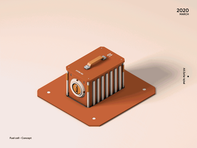 Fuel Cell - Concept 3d after effects animation blender cinema4d design illustraion illustrator isometric material design minimal modaling motion design onboarding typogaphy typography ux visual design vray