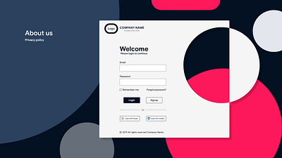Clothing Website UX/UI - Login Page branding clean clothing concept design fashion flat illustration interface ui ux web