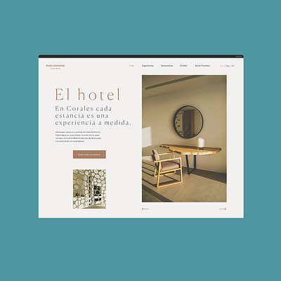 The Experience Design Hotel hotel interface sketch ui visual design web web design