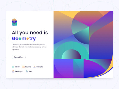 All need's colors design geometry geometry geometric gradient icon illustration logo typography ui ux vector web
