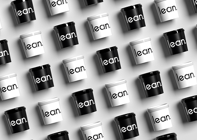 Lean 3d art blackandwhite brand identity clean contemporary design flat graphic design illustration logo logodesign logotype minimal modern package design premium render typography visualization
