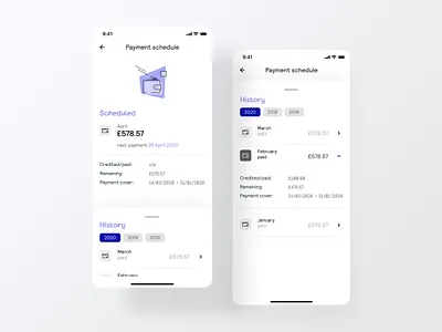 Payment schedule app bank banking app illustration ios iphone iphone x mobile payment app ui vector