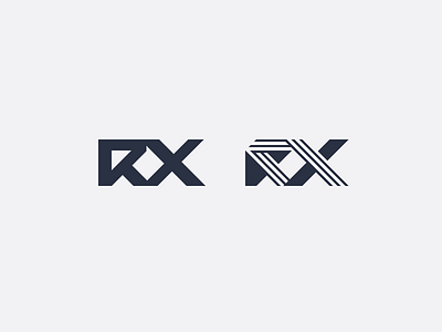 VR tech content RX monogram 360 3d branding construction equipment geometric letters lines logo machine modern monogram rx software sports structure tech technology video vr
