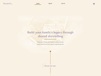 Landpage | Yourstory interface photobook storytelling ui ux webdesign website