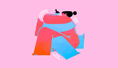 Massive hug art characterdesign characters colorful design flatdesign illustration vector