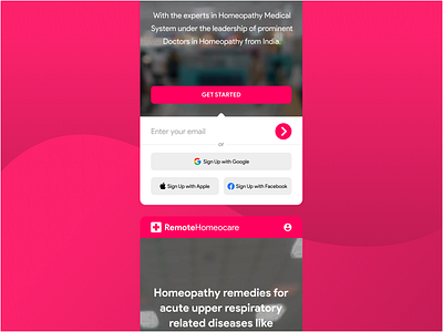 RemoteHomeocare web app | Onboarding branding design dribbble flat icon illustration logo minimal mobile app mobile ui mobileapp signupform typography ui ui kit ux vector web webdesign website