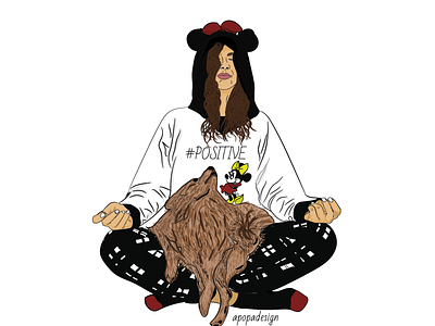 #positive 2020 design calmdown chill coronavirus design lifestyle quarantine stay safe stayhome web yoga