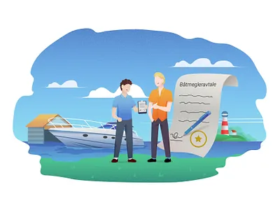 Boat trading 2 ai boat business corporate graphics illustration illustrator landing page trade trading vector yacht