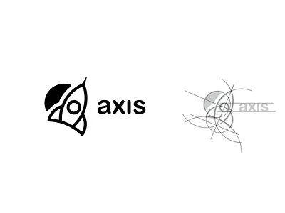 Axis Spaceship Agency black and white logo blackandwhite design dribbble flat icon ilustration rocketship simple spaceship spaceship logo symbol vector