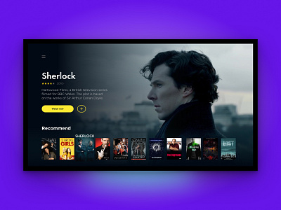 Daily UI Challenge #025 app app design design series tv tv app ui ux web web design