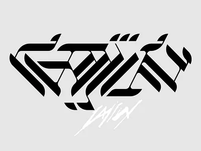 GAIJIN art design illustration logo logotype sketch type typeface typography vector