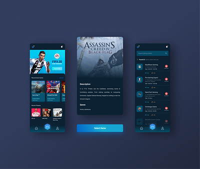 Game Station Design Concept game ui gaming gaming app mobile app ui mobile