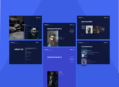 Web Application - Beardudes app branding concept creative design dark theme design minimalistic prototype ui design ux design web design