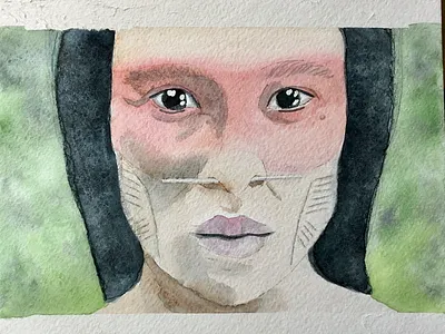 Watercolor Ushe from Frontera Verde fanart frontera verde hand drawn watercolor