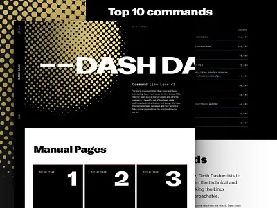 Dash Dash code typography website