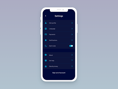 daily ui 007 - settings dailyui dailyui 007 settings ui