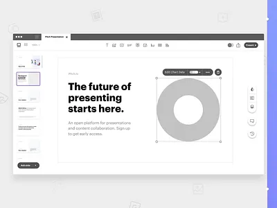 Pitch - From Wireframe to HiFi animation app deck motion pitch pitch deck ui ux wireframes