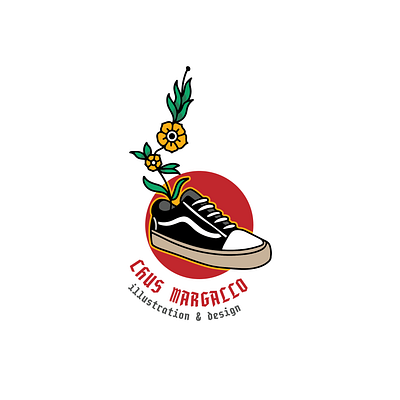 Badge design branding design illustration logo sneakerhead vector