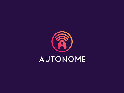 Driverless Car Logo | Auto Car logo antena logo automobile automotive logo branding car logo challenge creative logo gradient logo illustration logo manwar007 minimal modern logo wifi logo