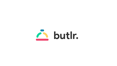 butlr - Logo app branding catering chef colorful logo cooking design flat food icon illustration logo logo design logotype plate simple software typography vector waiter