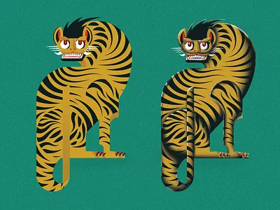 Tiger Twins animal asian before and after big cat cat depth exotic king texture tiger