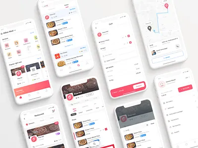 Food Delivery app application design drink food food and drink food app food application foodapp order food takeaway takeout ui uiux ux xd