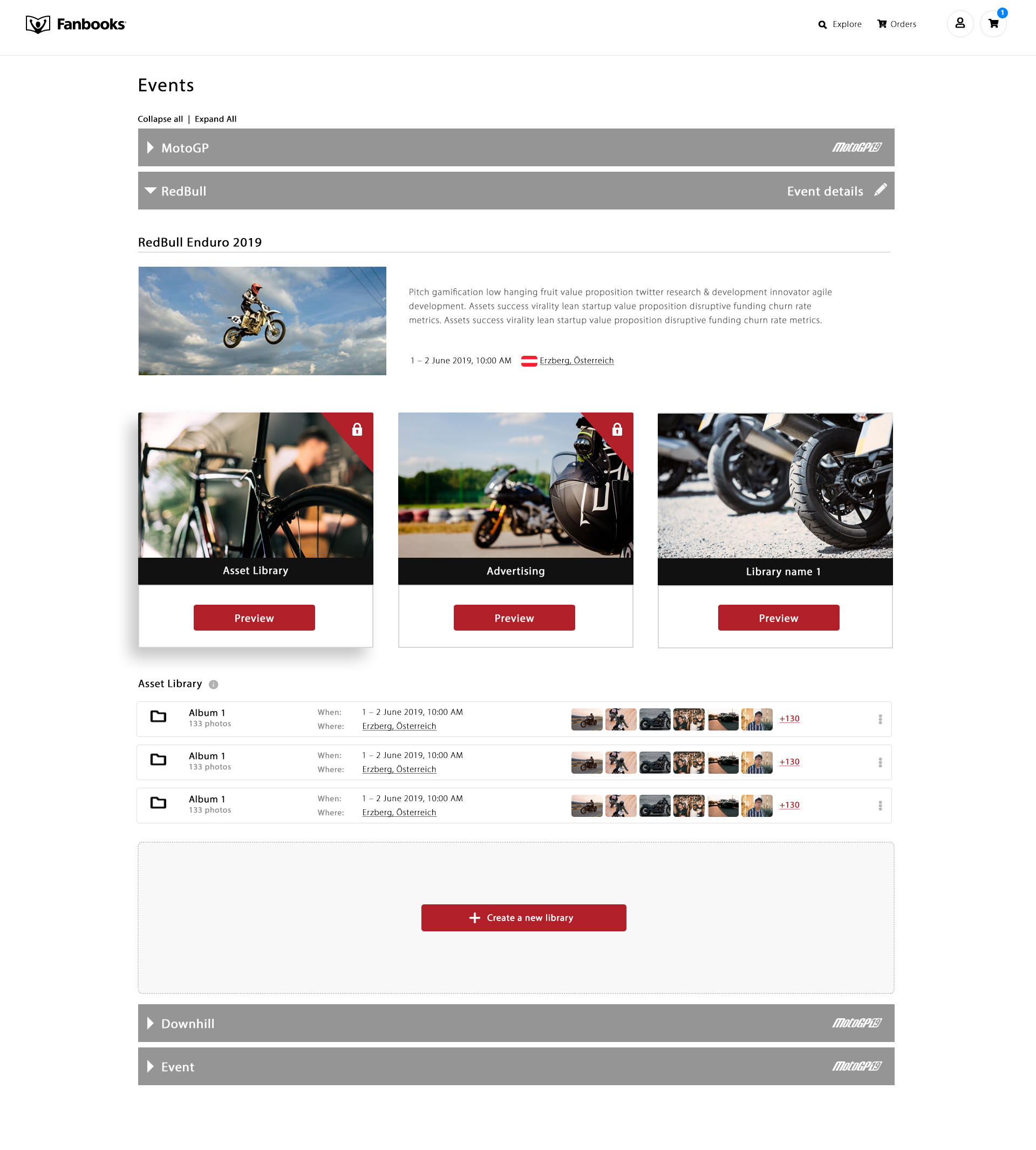 Events List adobe photoshop design events product design ux ui web design website website design