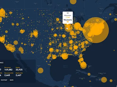 World Map - Data Driven PopUps circles data data analysis data analytics data mining data visualisation data visualization data viz dataviz geographic illustration infograph infographic infographic design infographics information design interactive map mapbox maps storytelling