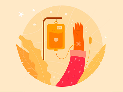 All you need is Love! colors dribbble health illustration love motion pink treatment ui vector vectornator yellow