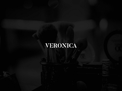 Veronica Logo beauty brand brand design brandidentity branding design illustration leafs logo logo design logodesign logotype makeup packaging product stationery design typography