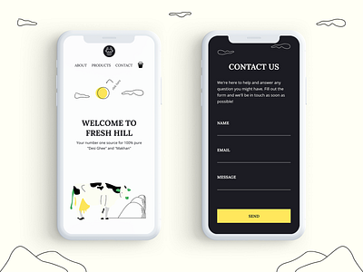 Fresh Hill Responsive Design gsap homepagedesign illustration interactive design iphone x mobile design mobile ui reactjs responsive design responsive web design responsive website ui uiux ux web development website website design