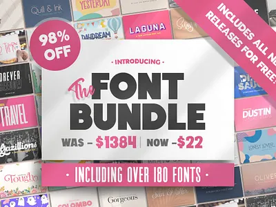 The HUGE Font Bundle best fonts branding deal design display fonts download fonts font font bundle font design fonts fonts bundle fonts collection graphic design lettering logo fonts special offers typeface typefaces typography vintage fonts