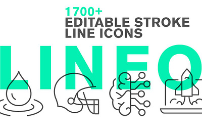 LINEO - 1700+ fully editable icons branding dashboard design flat icons graphic design icon icons icons design social media startup icon