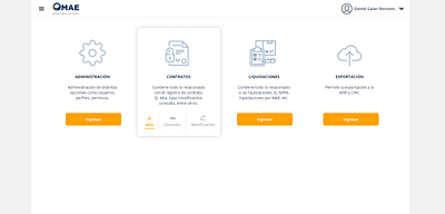 Dashboard Contratos OTC - MAE app ui