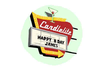 Candlelite chicago illustration neon neon sign pizza
