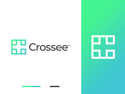 Cross C Letter Logo abstract brand branding c letter c symbol clean cross logo gennady savinov logo design geometric gradient green health app healthcare healthcare logo logo design medical logo minimalistic modern monogram symmetric