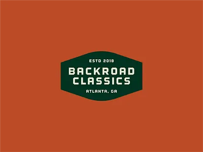 Backroad Classics exploration auto badge badge design branding classic car dealership exploration identity lockup off road typography vintage