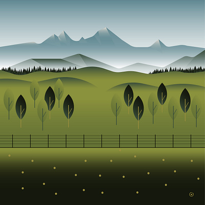 mountains design flat illustration illustrator vector