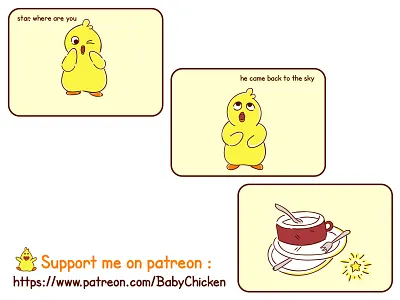 Baby Chicken episode 22 animals art baby chicken brightness comic cute design dishes drawing graphic illustration inspiration kids lifestyle motivation nature popular surprised vector yellow