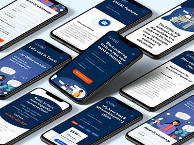 etitel - cloud telephony (Mobile) interaction design mobile mobile design mobile ui responsive design responsive web design responsive website responsive website design user experience user experience design user interface visual design